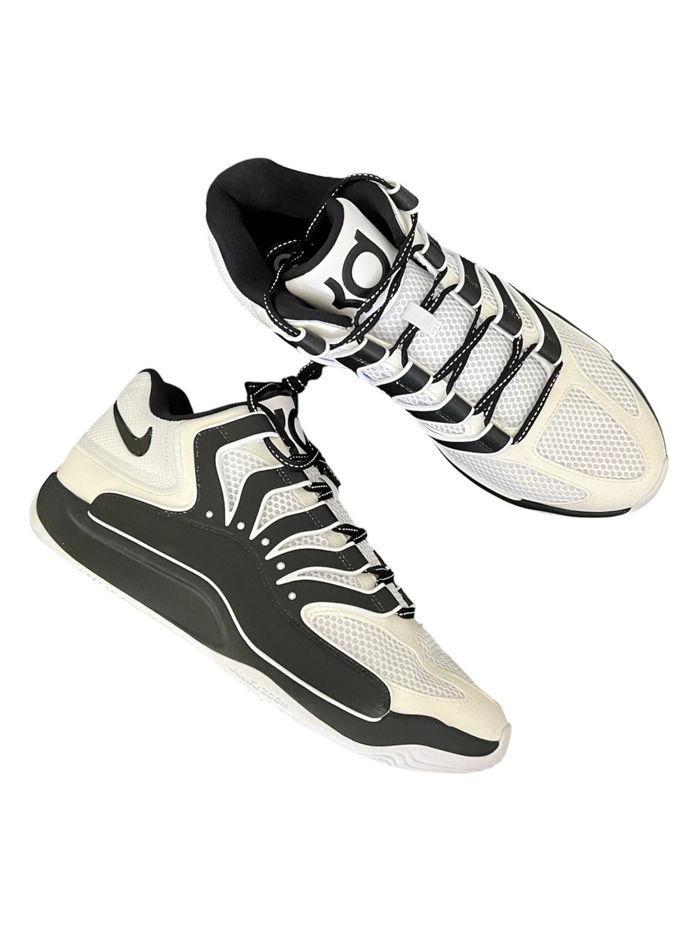 New NIKE KD 18 TB 'White Black'